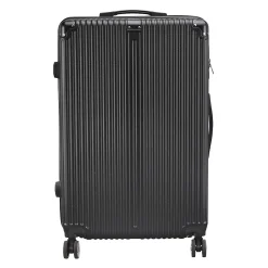 Ensemble De 3 Valises De Voyage Légères Et Rigides, Avec Poignée Télescopique Et Cadenas, Noir