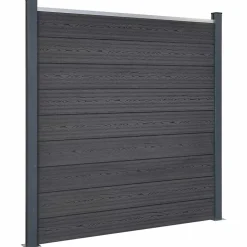 Ensemble de panneaux de clôture gris 180x186 cm WPC vidaXL