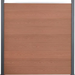 Ensemble de panneaux de clôture marron 872x186 cm WPC vidaXL