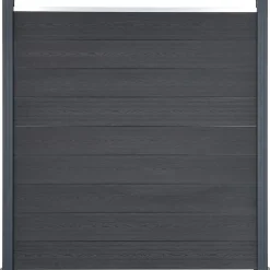 Ensemble de panneaux de clôture gris 353x186 cm WPC vidaXL