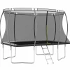 Ensemble de trampoline rectangulaire 335x244x90 cm 150 kg vidaXL