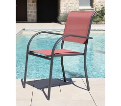 Ensemble table de jardin en aluminium et 8 assises - honfleur xl beziers - ozalide