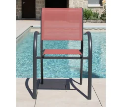 Ensemble table de jardin en aluminium et 8 assises - honfleur xl beziers - ozalide