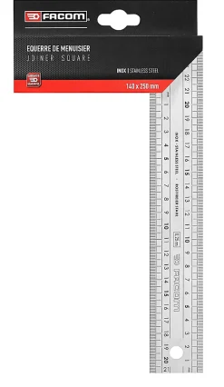 Equerre de menuisier inox Facom 1223.02PB 250 x 140 mm