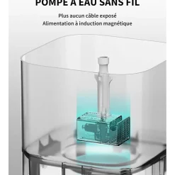 EVERSWEET SOLO CYBERTAIL fontaine à eau pour animaux 1.8L noir