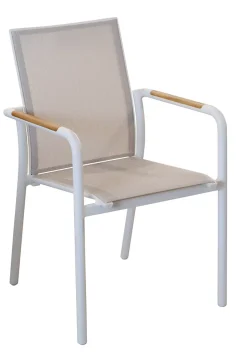 Fauteuil Armchair Proloisirs blanc Aroha