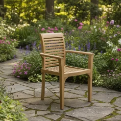 Fauteuil de jardin en teck massif Samoa