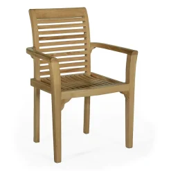 Fauteuil de jardin en teck massif Samoa