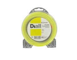 Fil de nylon rond 2.4mm 15m Diall pour coupe-bordure