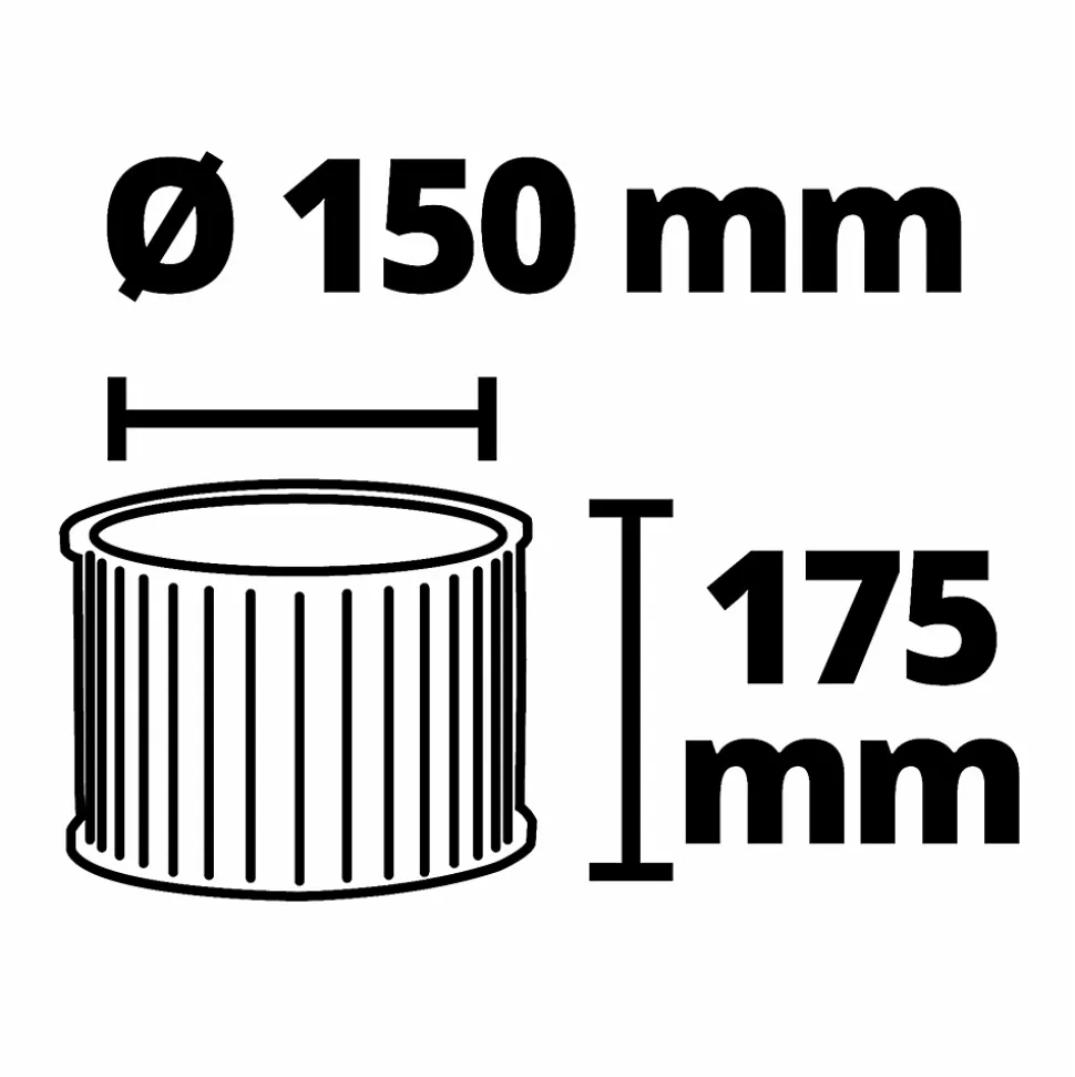 Filtre plissé Einhell pour aspirateur à poussière