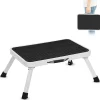 FISHTEC - Marchepied pliant antidérapant 150 kg - 46x32x17 cm - Acier - Patins caoutchouc - Compact 4 cm