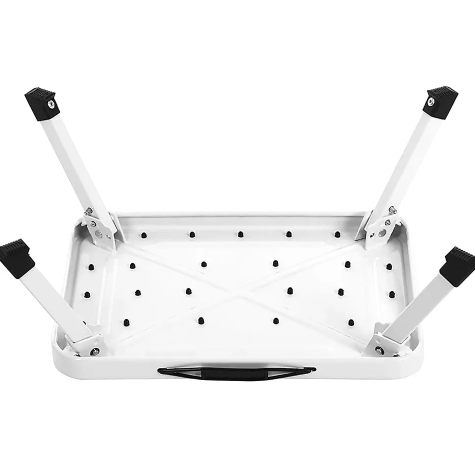 FISHTEC - Marchepied pliant antidérapant 150 kg - 46x32x17 cm - Acier - Patins caoutchouc - Compact 4 cm