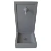 Fontaine de jardin Avalon grise en pierre reconstituée H.76 cm