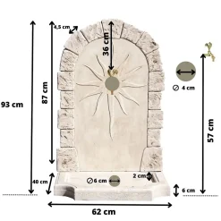 Fontaine de jardin Calypso en pierre reconstituée