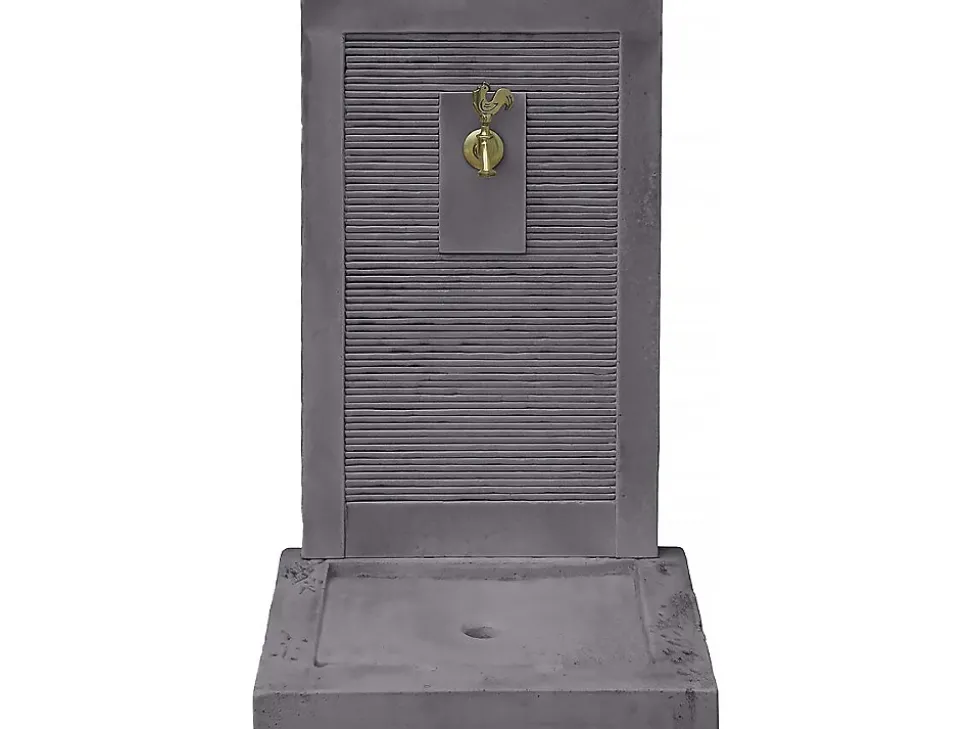 Fontaine "ETNA" en pierre 57 x 42 x 87 cm Grise