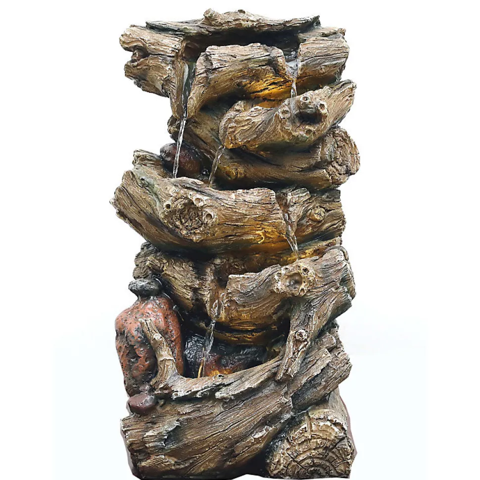 Fontaine Sylvia Art-Pond 28x22x48 cm avec éclairage LED blanc chaud et pompe 250L/h