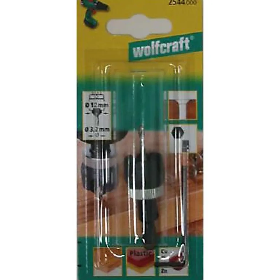 Foret fraisoir à butée 6 pans Wolfcraft