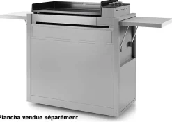 Forge Adour Chariot pour plancha inox - chpif751