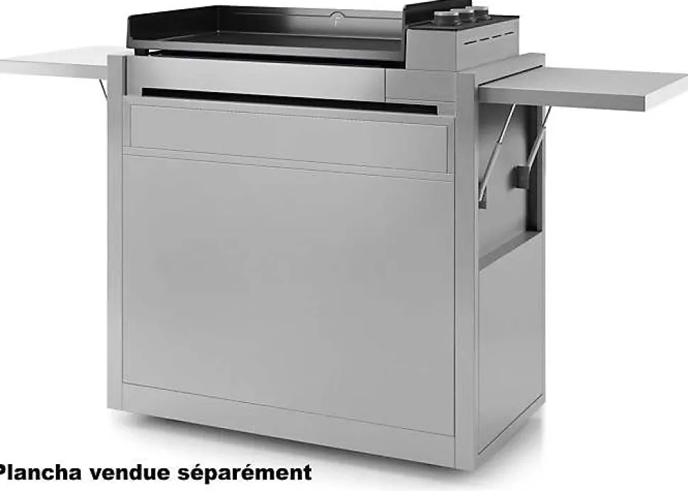 Forge Adour Chariot pour plancha inox - chpif751