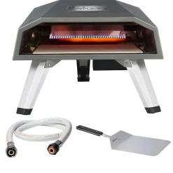 Four à pizza à gaz 4400W Diam 30cm + Pelle à pizza SAHARA