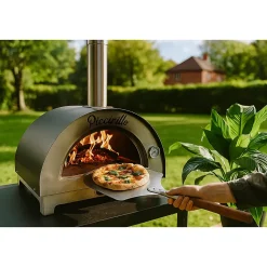 Four à pizza Inox Cuisson 5mn 400-C en 15mn Four à bois Italien BELLANAPOLI