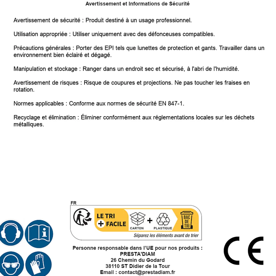 Fraises de Défonceuse TCT 8 mm - Lot de 12 Pièces - Précision et Performance Optimale - Silverline