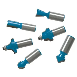Fraises de Défonceuse TCT 1/2" - Lot de 12 Pièces - Précision et Performance pour Bois - Silverline