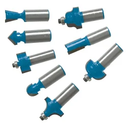 Fraises de Défonceuse TCT 1/2" - Lot de 30 Pièces - Précision et Performance Optimale - Silverline