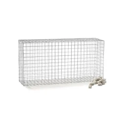 Gabion acier galvanisé L120 x H60 x Pr.30 cm tirants et crampons inclus