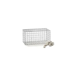 Gabion acier galvanisé L60 x H30 x Pr.30 cm tirants et crampons inclus