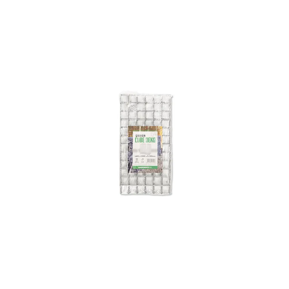 Gabion acier galvanisé L60 x H30 x Pr.30 cm tirants et crampons inclus