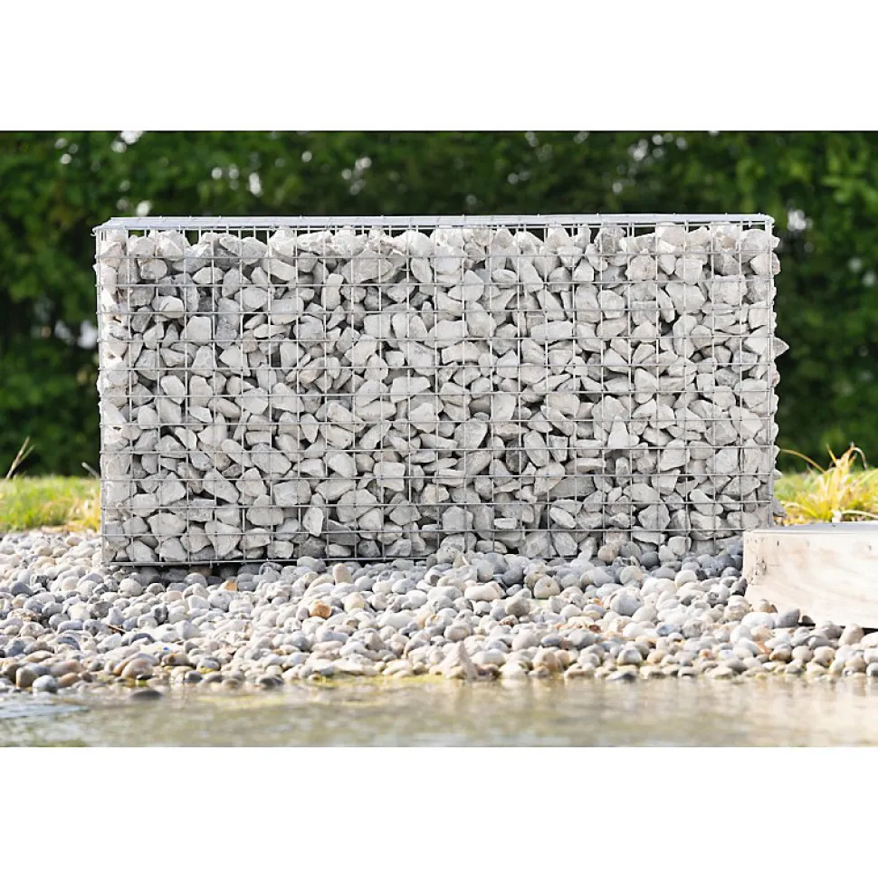 Gabion acier galvanisé L60 x H30 x Pr.30 cm tirants et crampons inclus