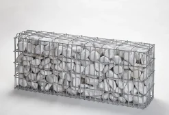Gabion décoratif en acier 100x50x25cm