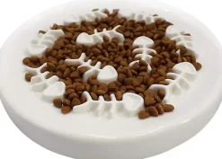 Gamelle antidérapante pour petits chiens blanc