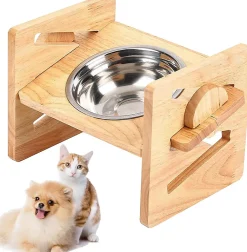 Gamelle surélevée pour chien - 4 hauteurs réglables en hauteur