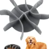 Gamelles Surélevées pour Chien Réglables en Acier Inoxydable noir