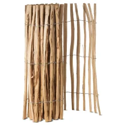 Ganivelle clôture en bois L 5m x H 1m00 - Espacement des piquets 3 à 5 cm