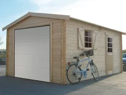Garage bois 19.26 m² 2.58 x 5.38 x 2.53 m 40 mm