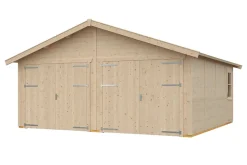 Garage bois SKAN HOLZ Varberg 3, 570x525cm, 45mm, non traité