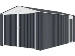 Garage métal "Houston" 15,36 m² Anthracite