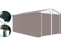 Garage métal "Nevada" 15,36m² avec gouttière