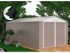 Garage métal "Nevada" 15,36m² avec gouttière