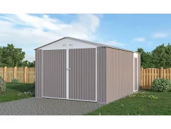 Garage métal "Nevada" avec porte battante 15,36 m²