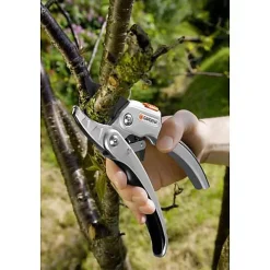 Gardena 08798-20 SmartCut Sécateur à cliquet enclume, coupe jusqu'à 22 mm, poignées ErgoTec en aluminium