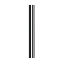 Glissière vendue par 2 en aluminium anthracite pour départ mural Neva Klikstrom, hauteur unitaire 95cm