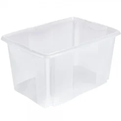 Grand Bac Transparent empilable emboitable 45 litres