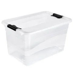 Grande Boîte de rangement Multi Usages 52 litres - Transparent