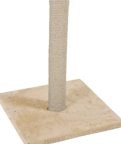 Griffoir pour chat Mono, 1 poteau, coloris beige