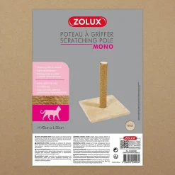 Griffoir pour chat Mono, 1 poteau, coloris beige