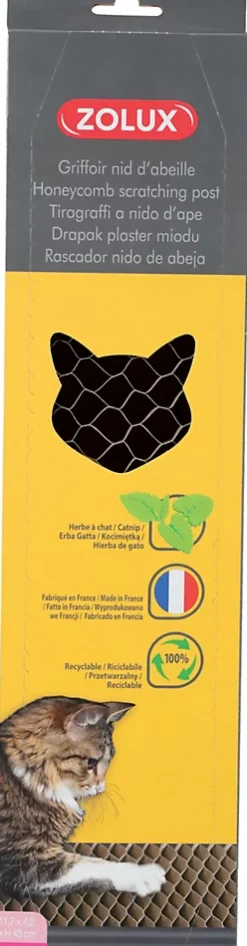 Griffoir pour chats Carton Nid Abeille Zolux
